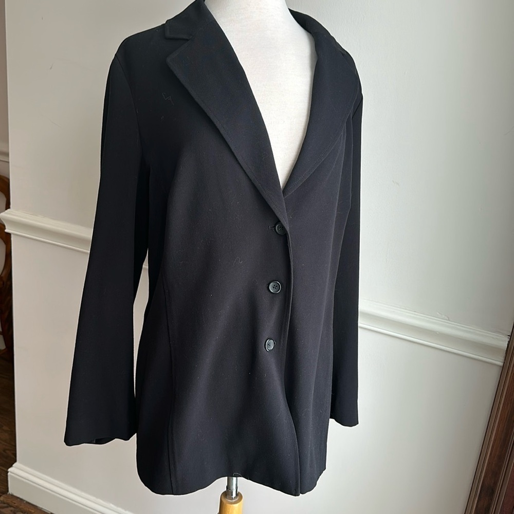 Lane Bryant Plus Size Black 3 button Blazer 14/16 EUC